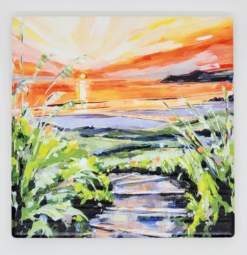 Woolacombe Sunset coaster