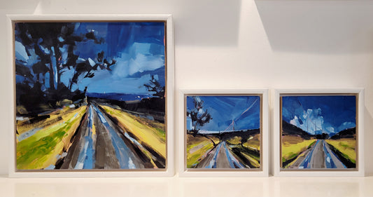 Twilight lanes Original painting by Jo Allum