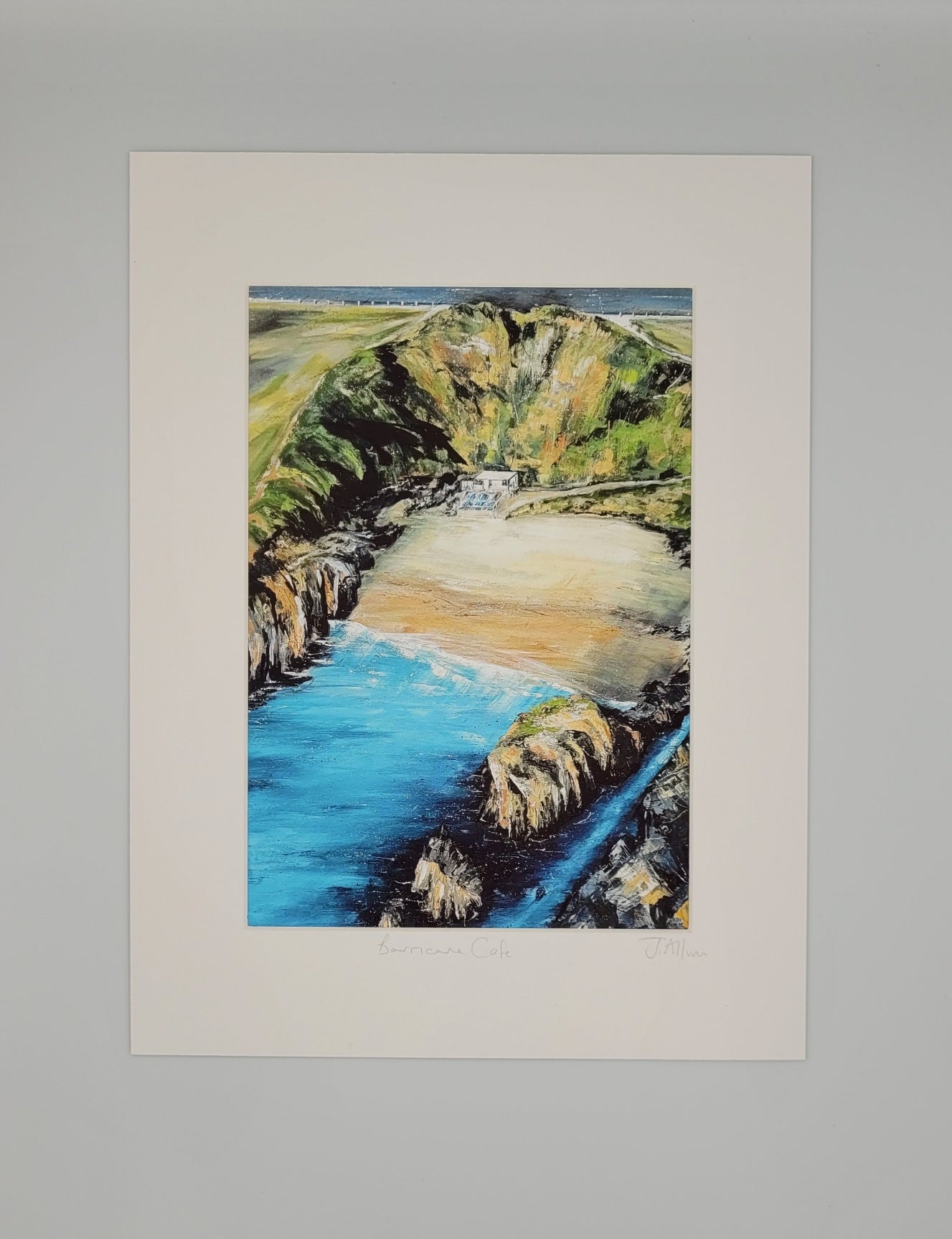 Barricane cafe. Art print by Jo Allum