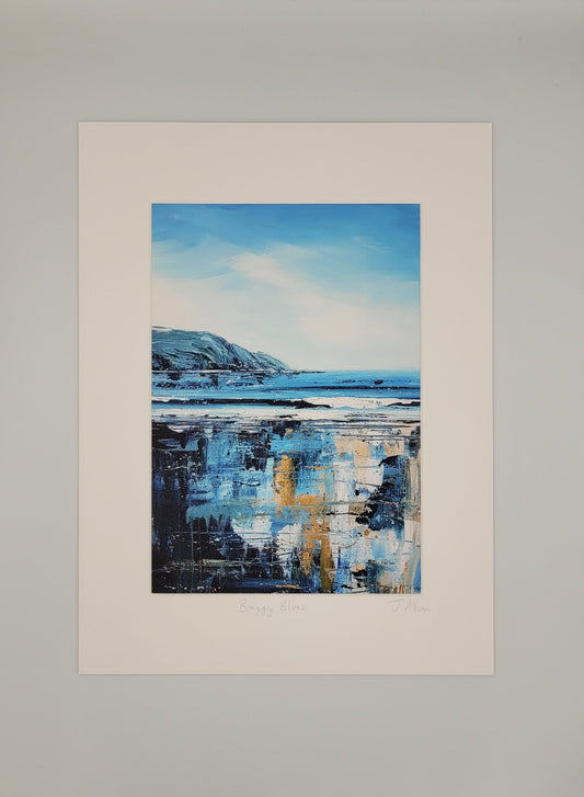 Baggy blues. Art print by Jo Allum