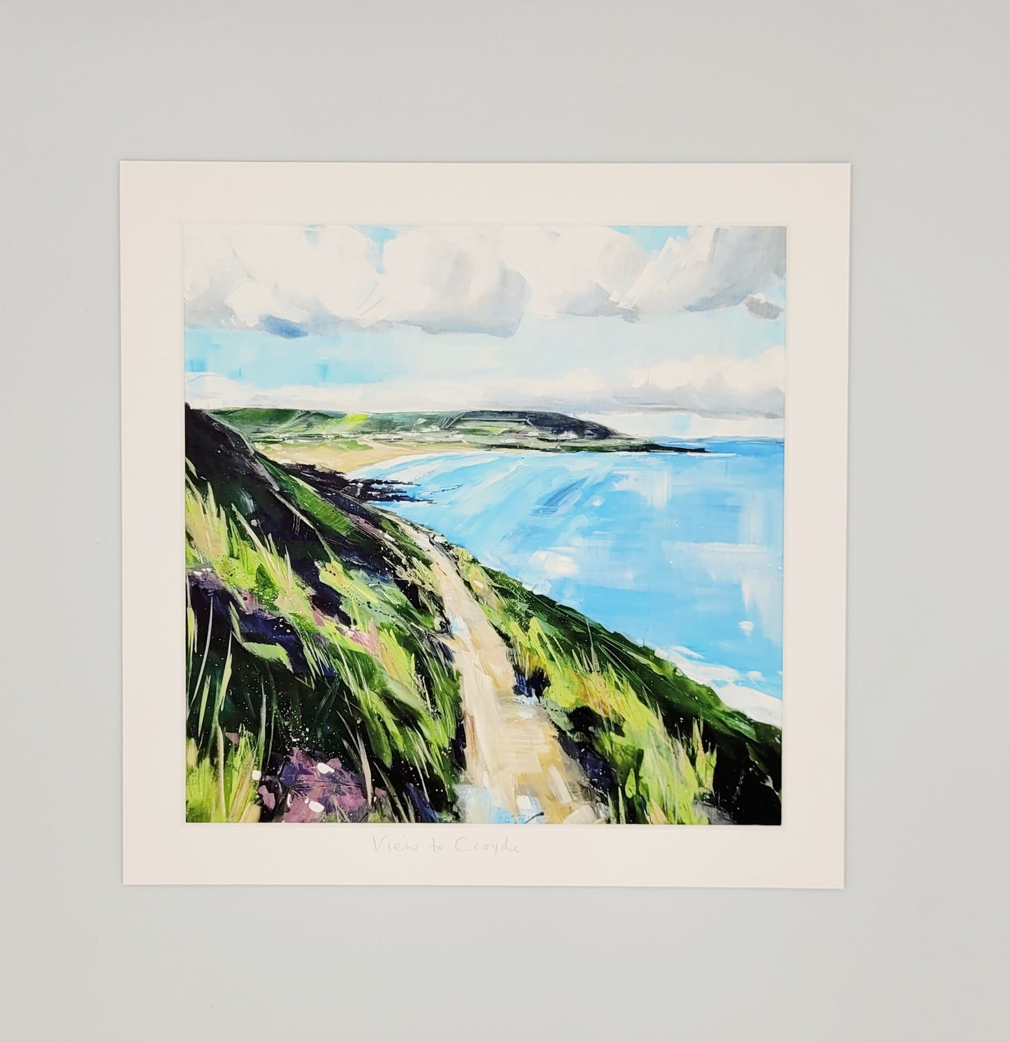 View to Croyde. Art print by Jo Allum