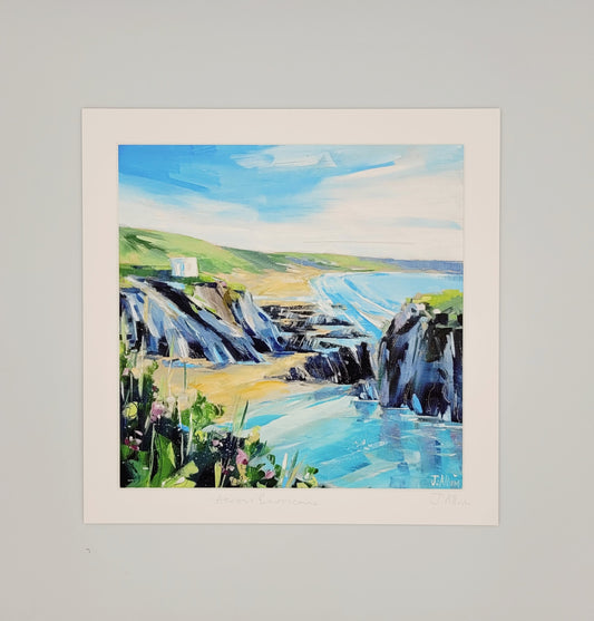 Across Barricane. Art print by Jo Allum