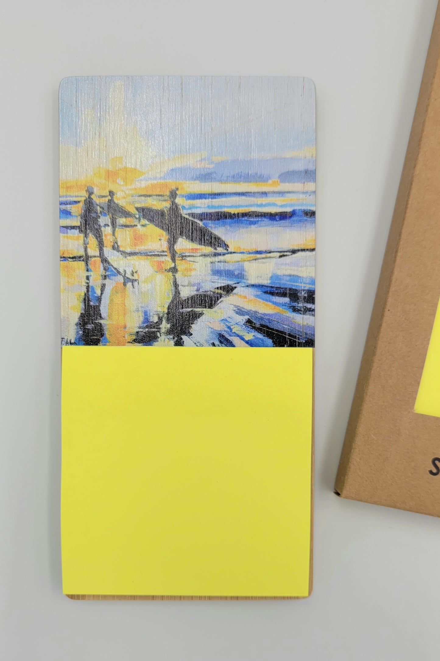 Sunset Surfers Magnetic Sticky Note Pad