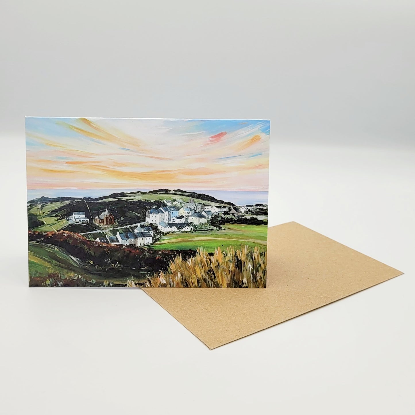 Mortehoe Dusk Greetings Card