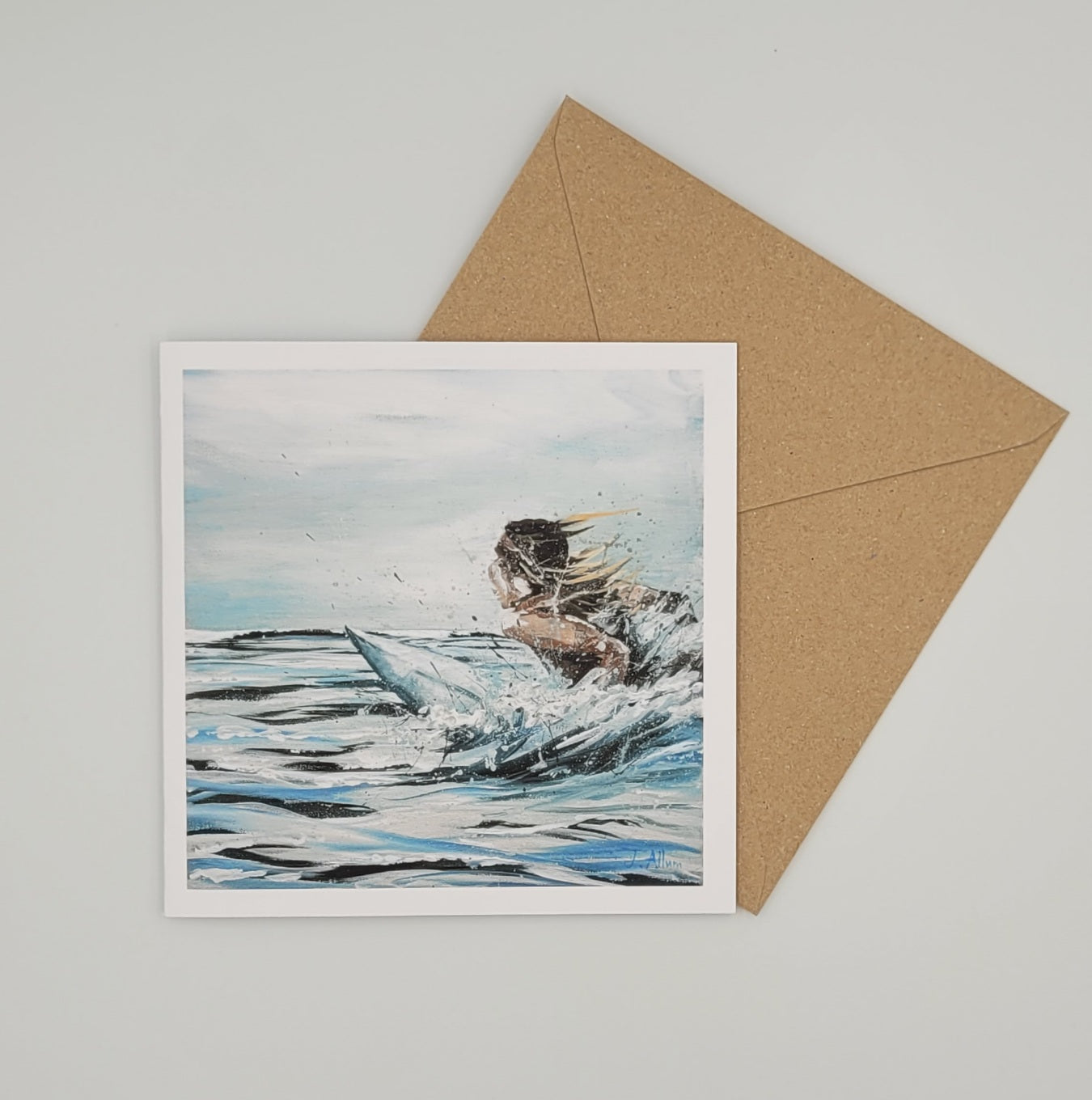 Soul Surfer Greetings Card