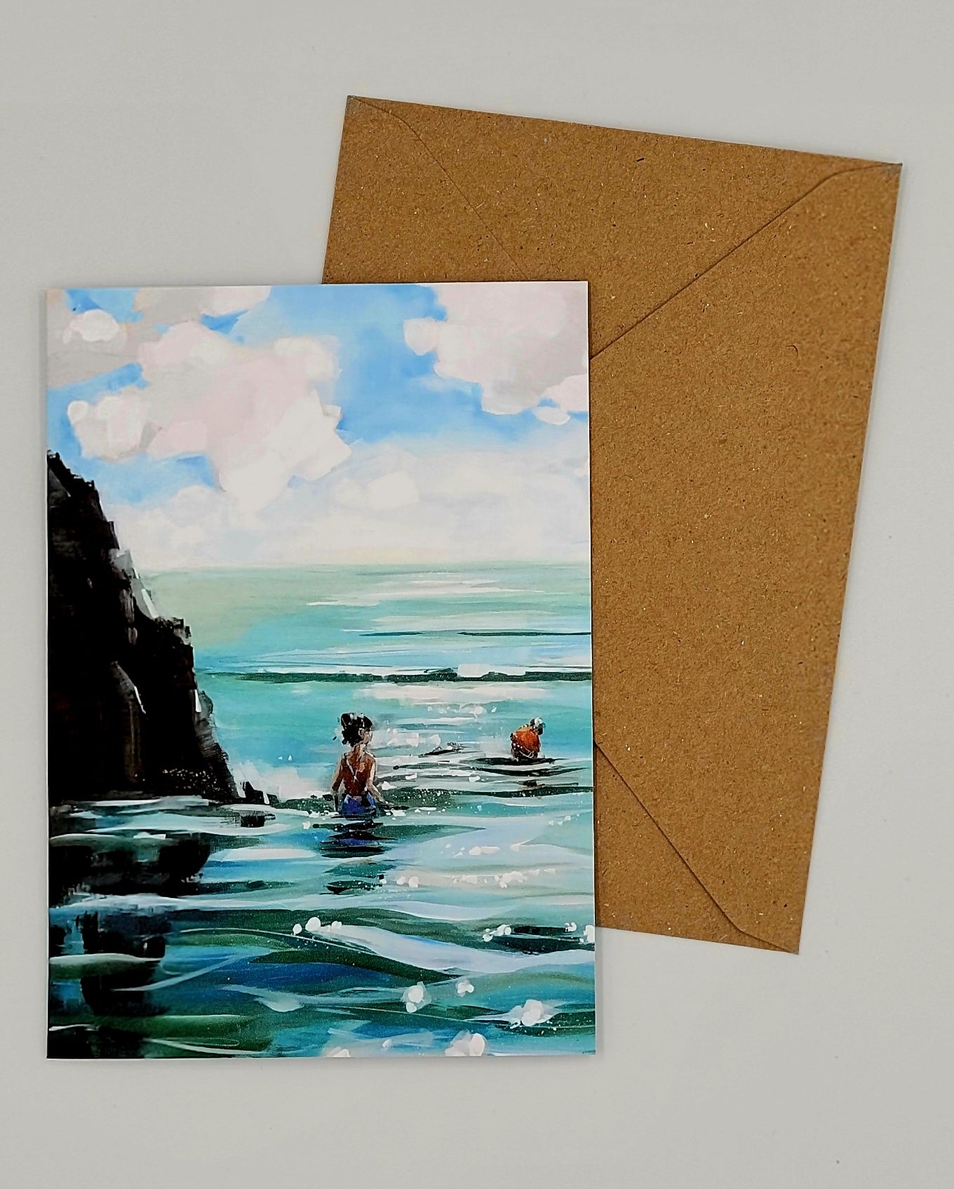 Wild Swimmers Greetings Card