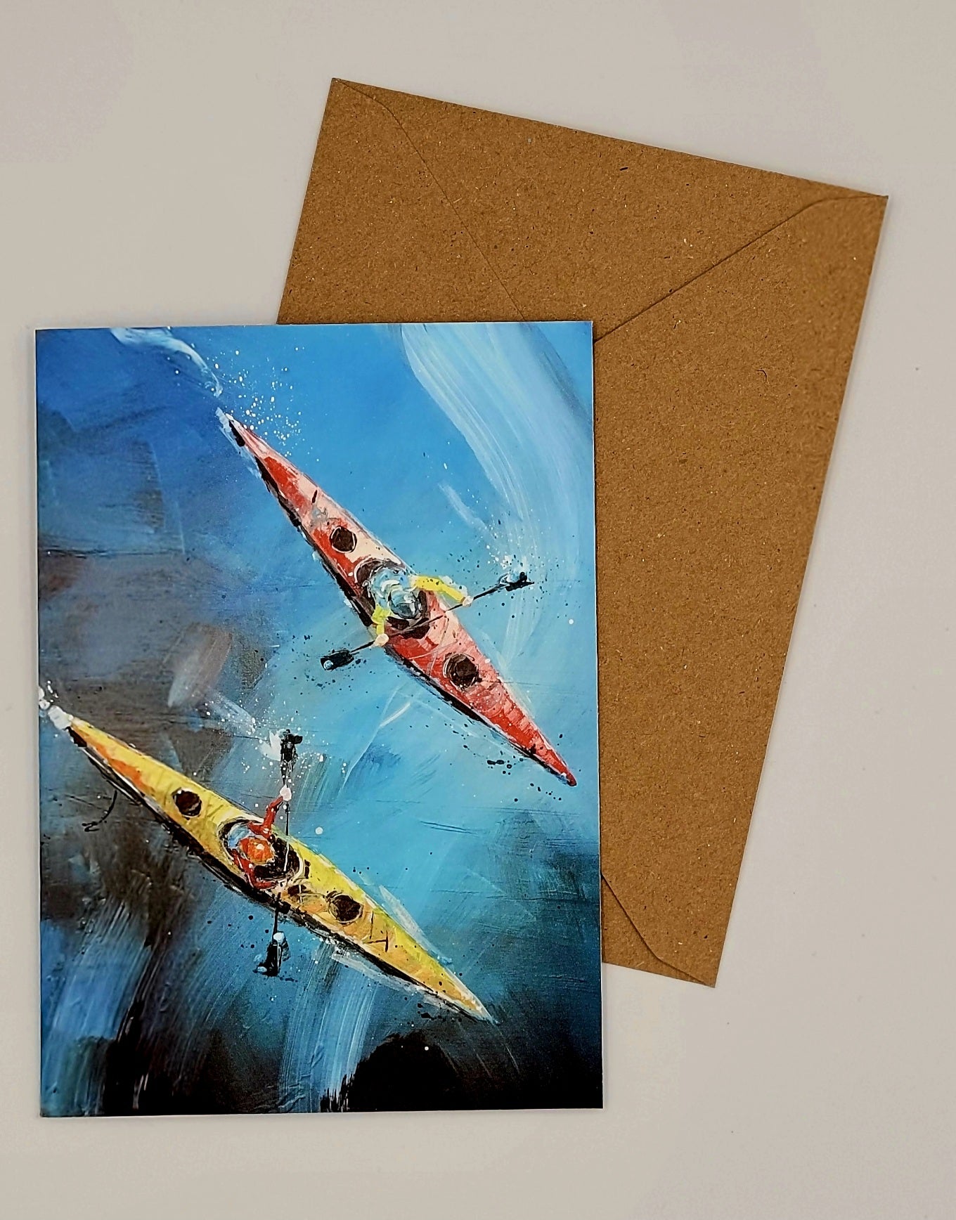 Kayakers Greetings Card