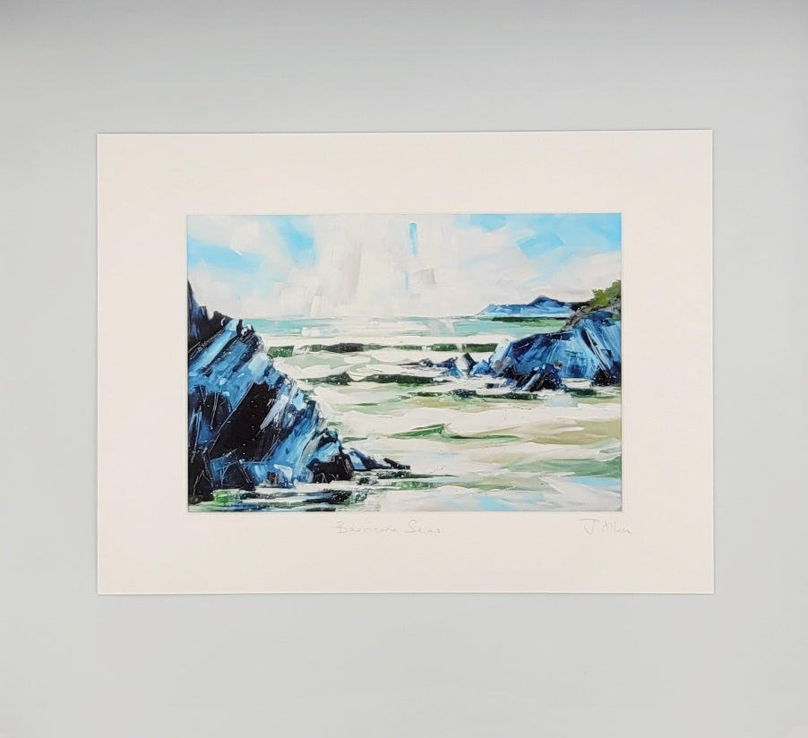 Barricane Seas. Art print by Jo Allum