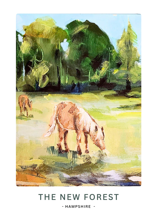 Ponies Art Print