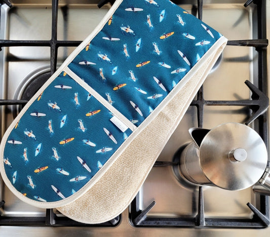 Aerial Surfer Oven Gloves