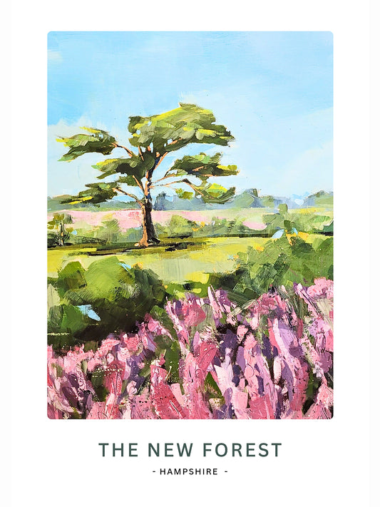 Purple Heather Art Print