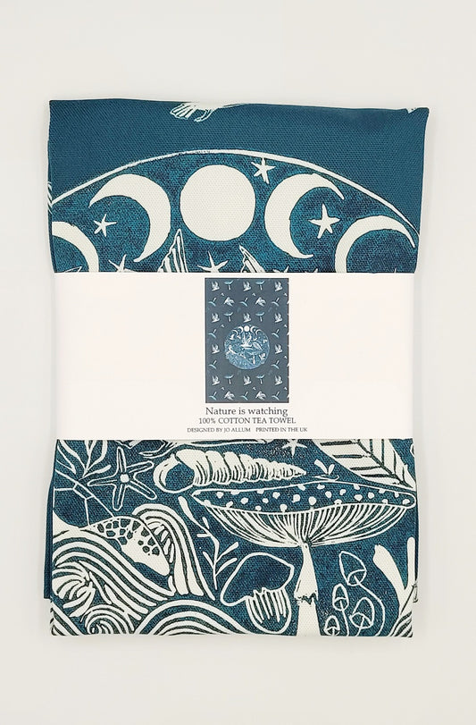 Nature is Watching Tea Towel