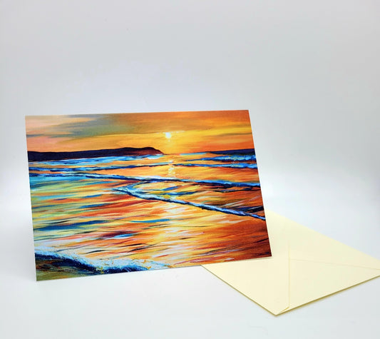 Sunset Greetings Card