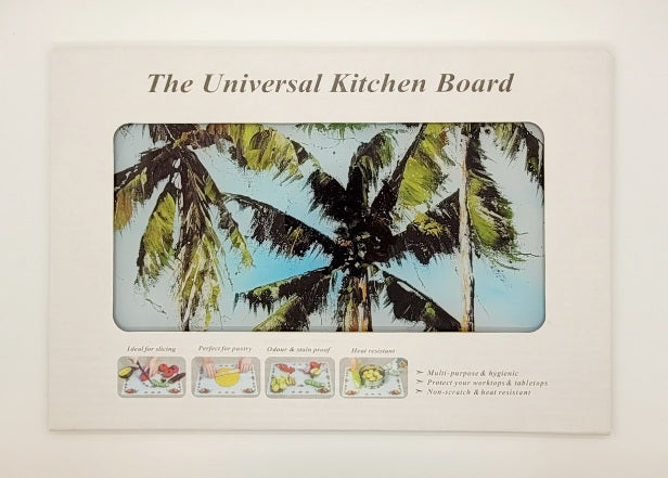 Palm tree worktop savers, table mats or coasters