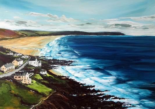 From Morte Point. Art print by Jo Allum