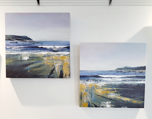 Morte and Baggy Hand Embellished Prints on Canvas