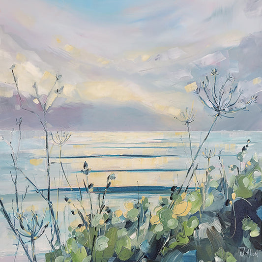 Silver Seedheads. Art Print by Jo Allum