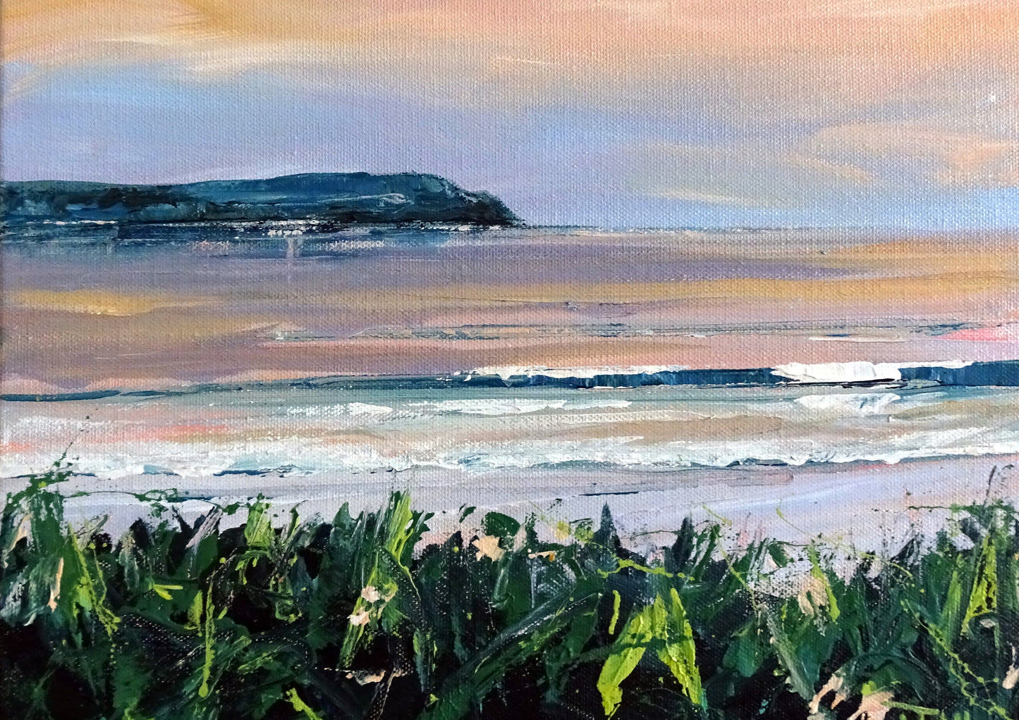 Woolacombe dusk. Art print by Jo Allum