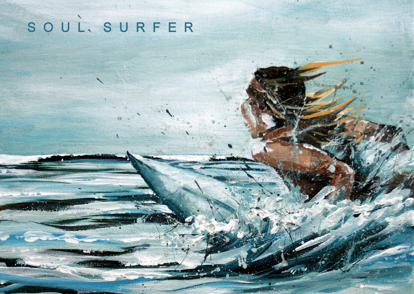 Soul surfer. Art print by Jo Allum