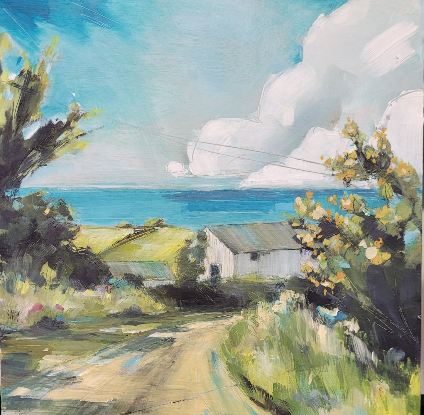 Devon lanes and sea glimpses by Jo Allum