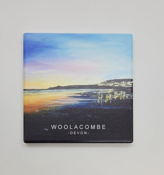Woolacombe Evening coaster