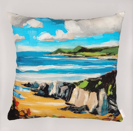 Pillowy Clouds Above Barricane Cushion