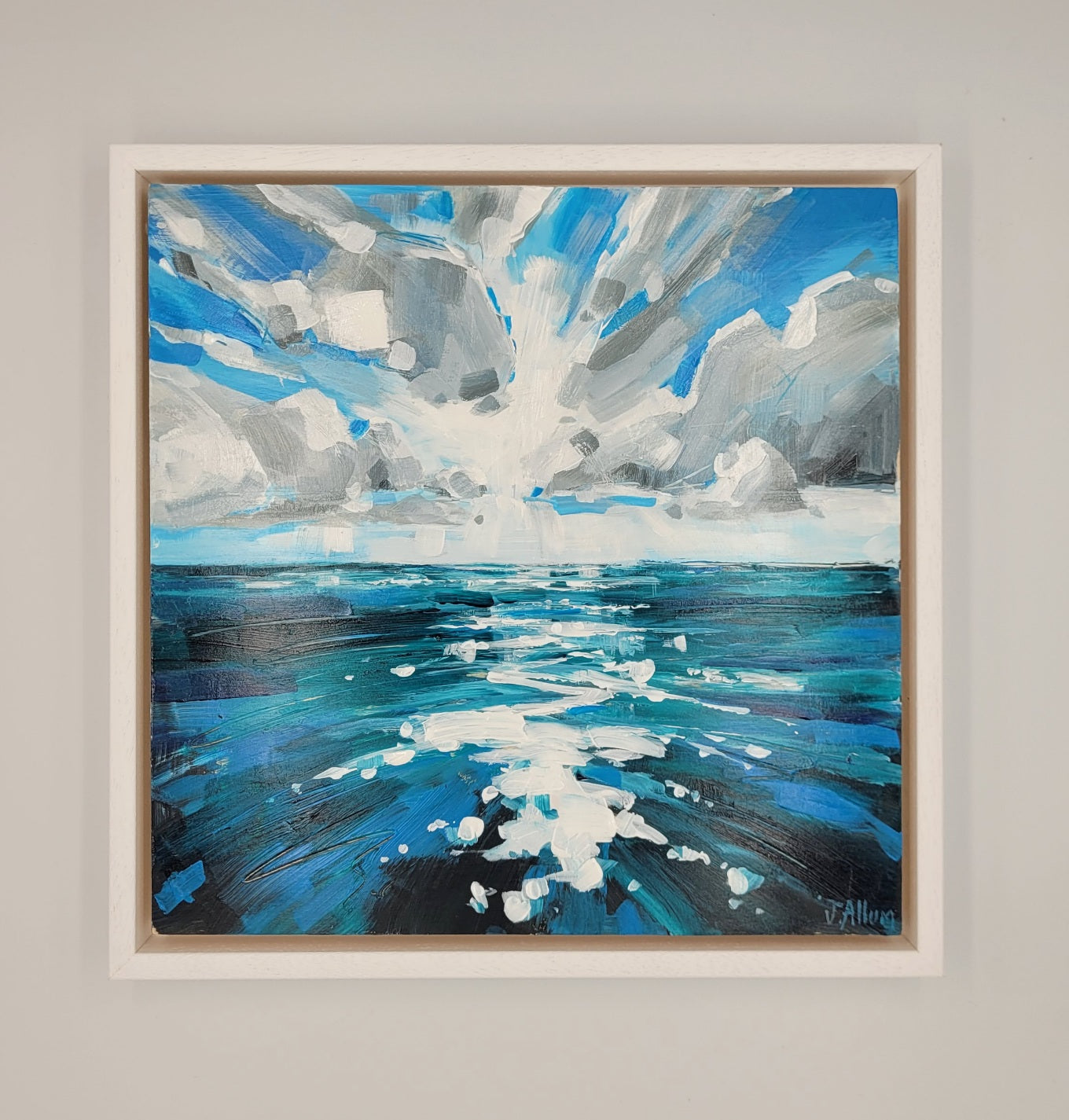 Autumn Sea Swims II. Original painting by Jo Allum