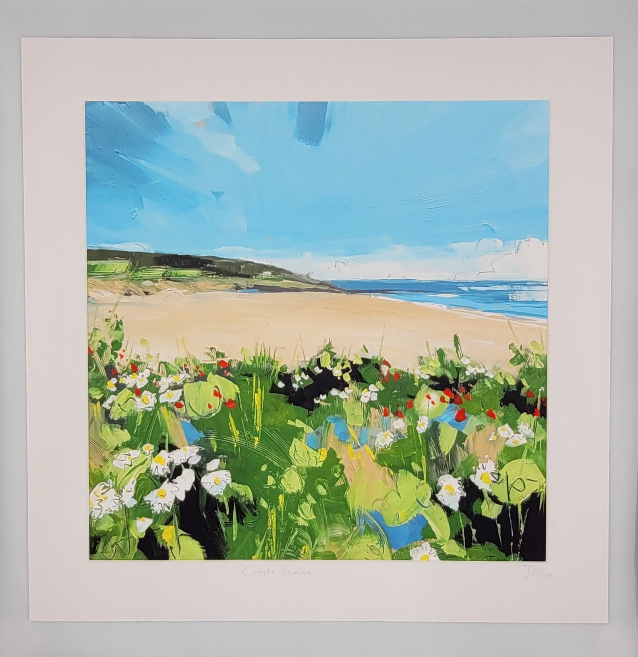 Croyde Summer. Art Print by Jo Allum