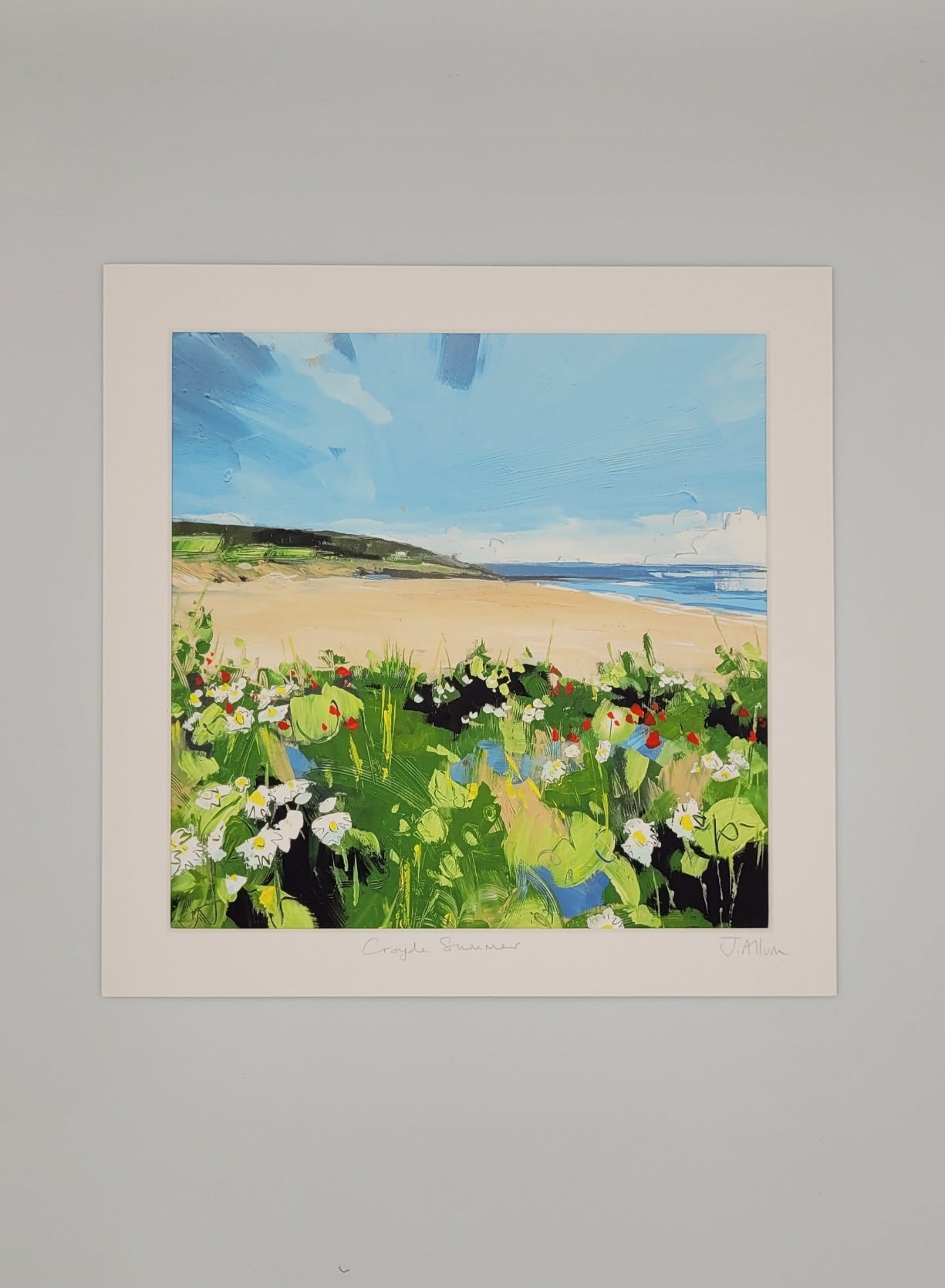 Croyde Summer. Art Print by Jo Allum