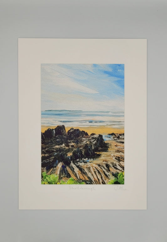 Shellsborough. Art print by Jo Allum