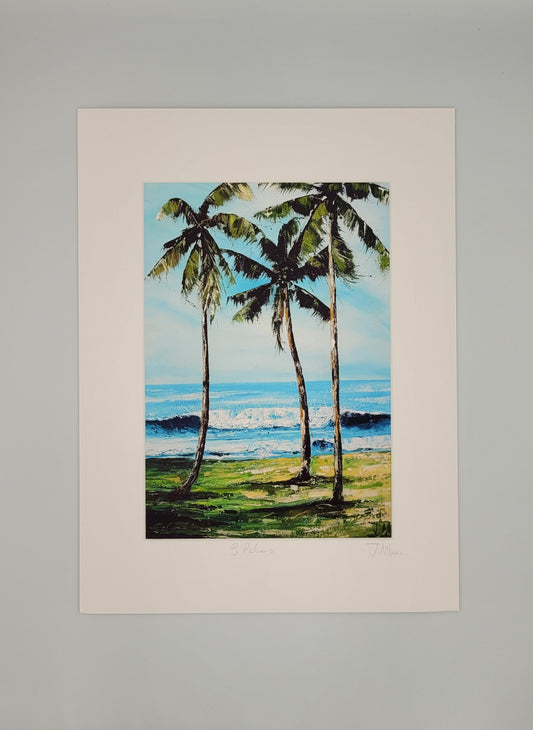 Palms art print by Jo Allum