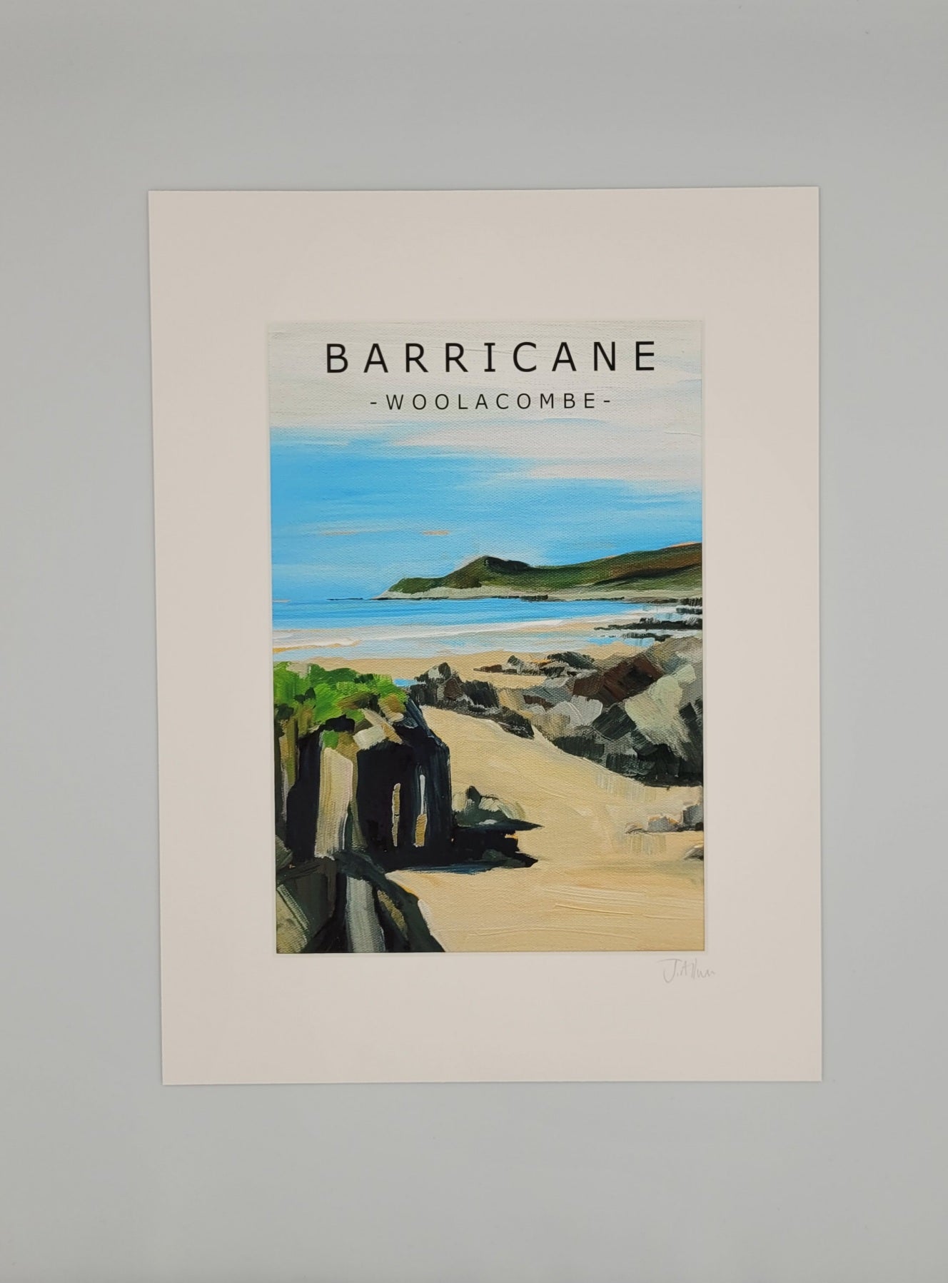 Barricane poster style art print by Jo Allum