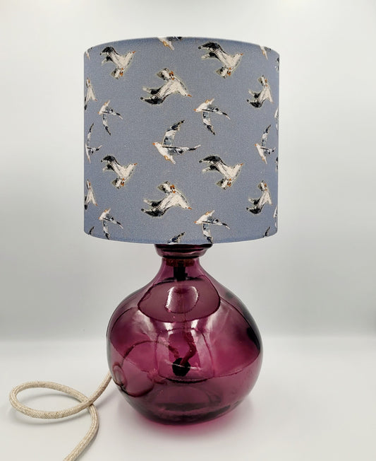 Seagull print lampshade