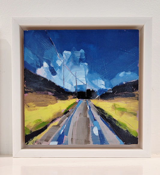 Twilight Lanes III Original Painting by Jo Allum