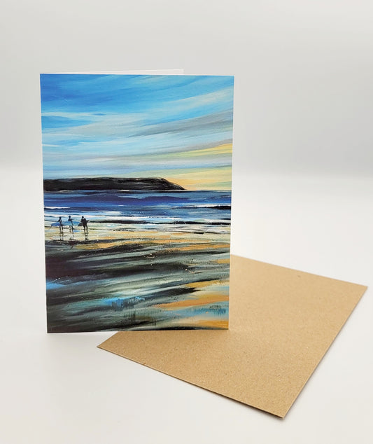 Hazy Sunset Greetings Card