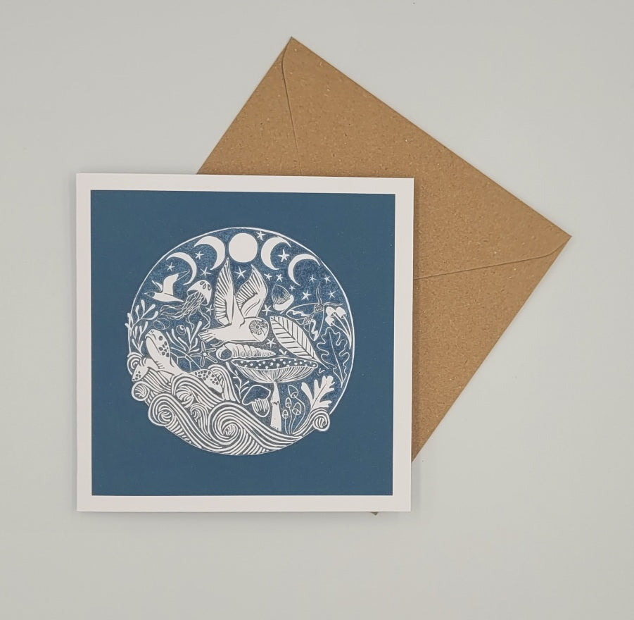 Nature is Watching Greetings Card