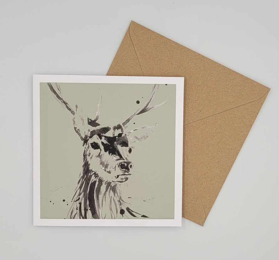 Stag Greetings Card