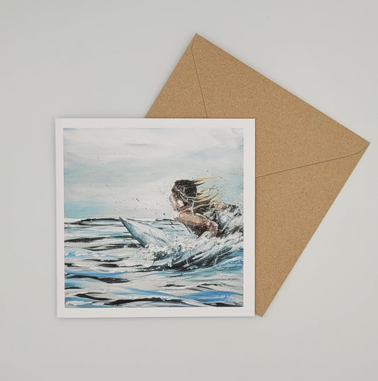 Soul Surfer Greetings Card