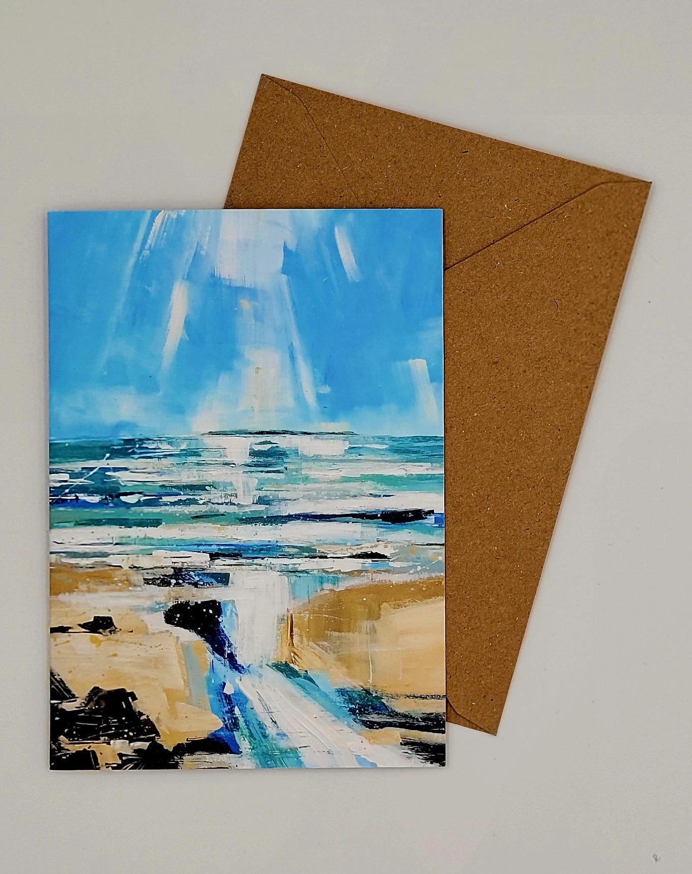 Light over Lundy Greetings Card
