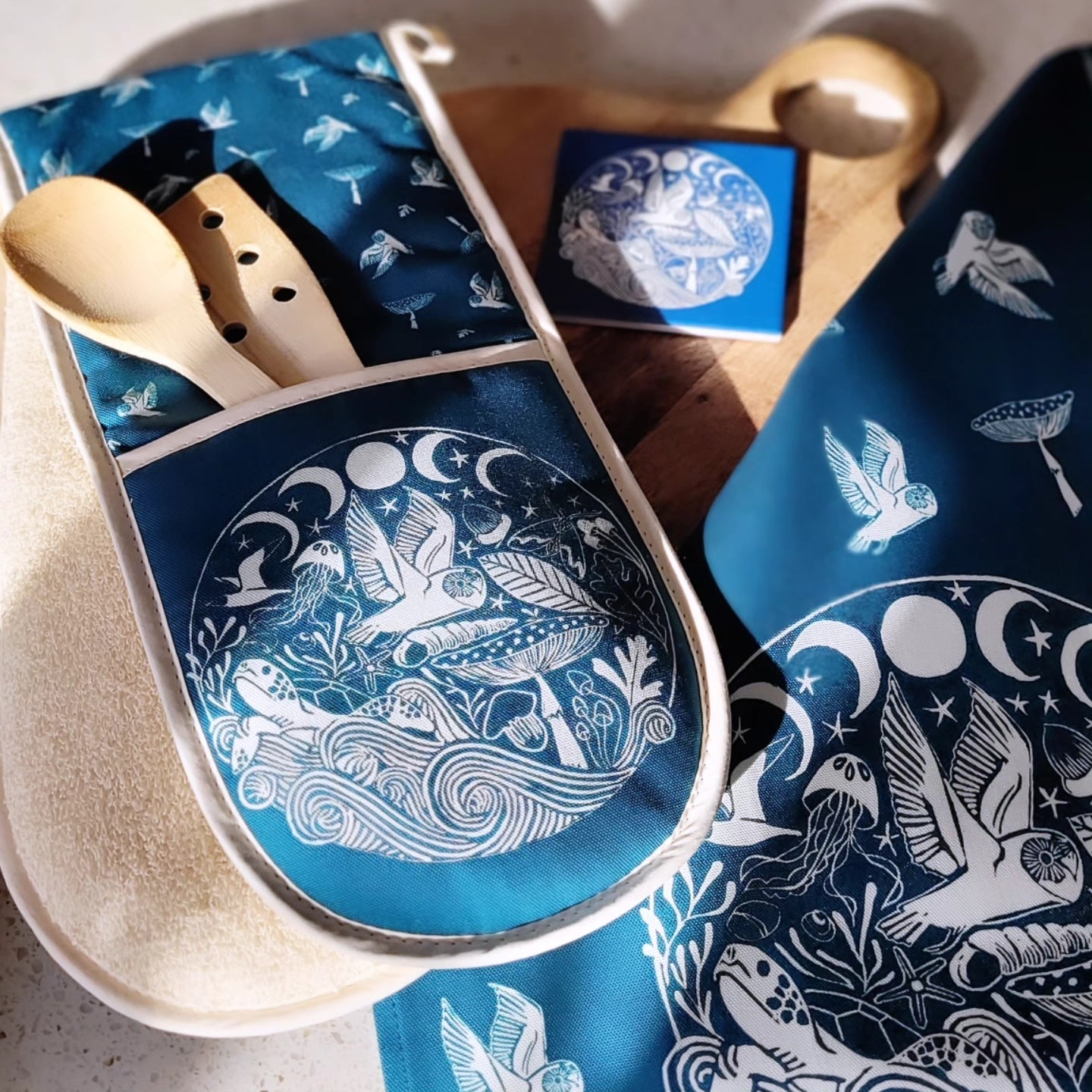 Nature is Watching Tea Towel