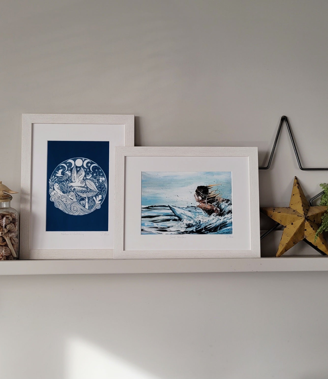 Soul surfer. Art print by Jo Allum