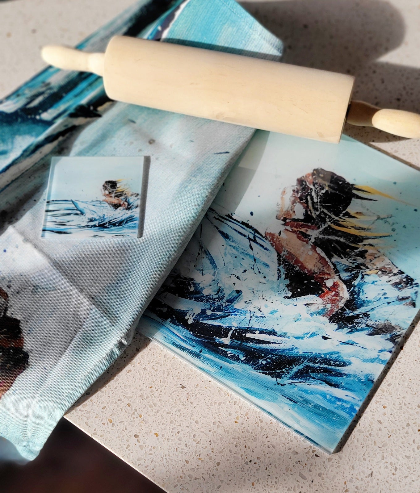 Soul surfer worktop saver, table mats or coasters
