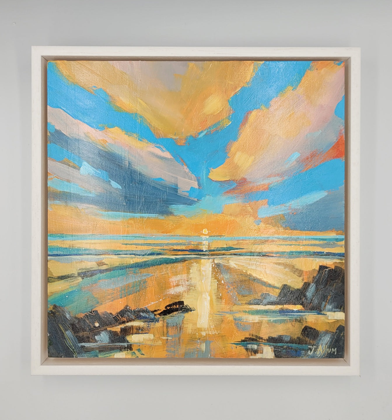Sunset Sizzle. Original painting by Jo Allum