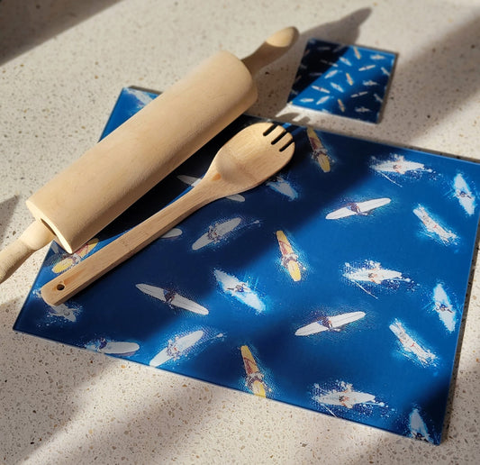 Aerial Surfer Multi Worktop Savers, Table Mats and Coasters