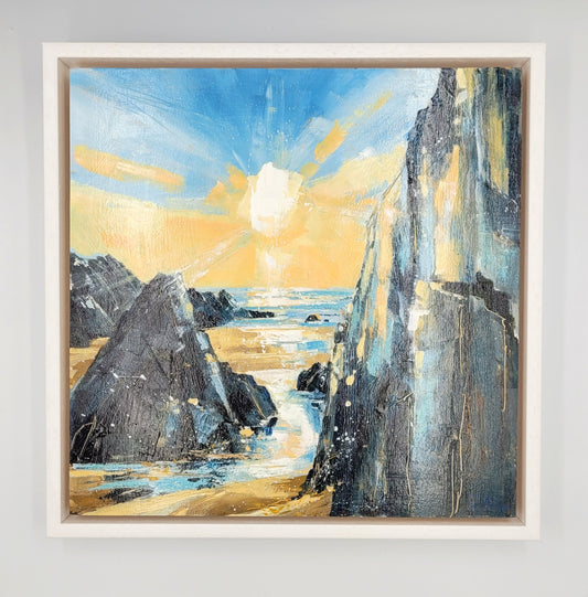 Golden Hour Combesgate. Original Painting by Jo Allum