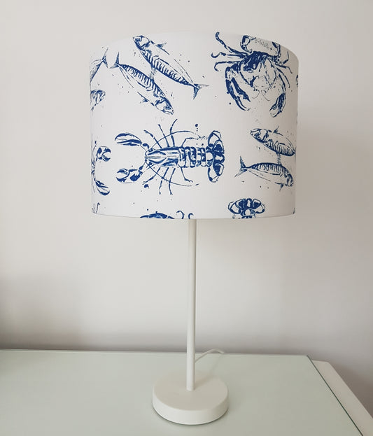 Large Print Sea Life Lampshade