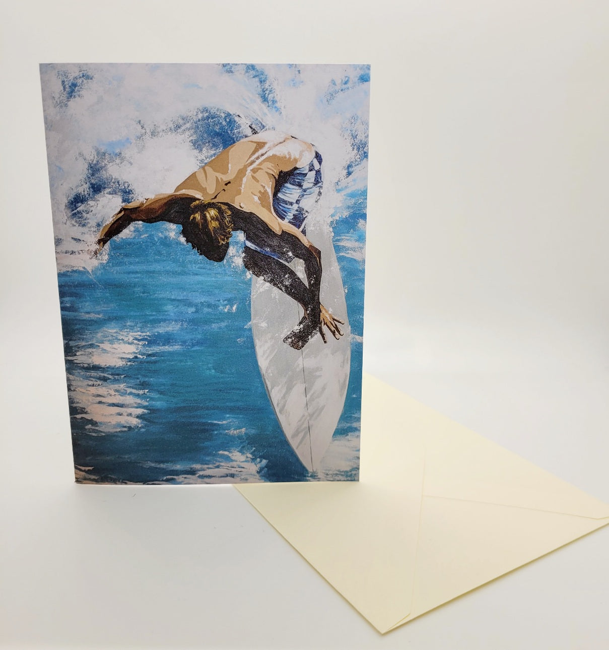 Surfer Greetings Card
