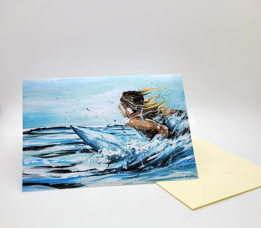 Soul Surfer Greetings Card