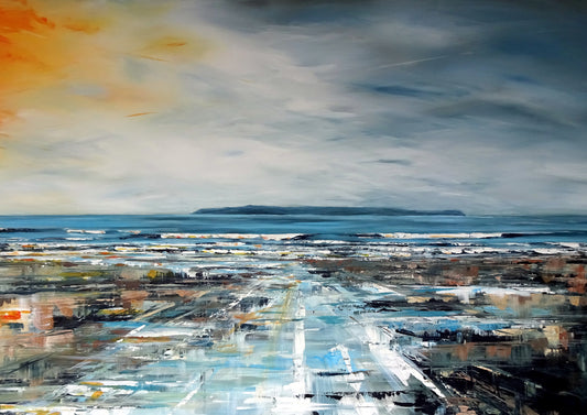Lundy Storm. Art print by Jo Allum