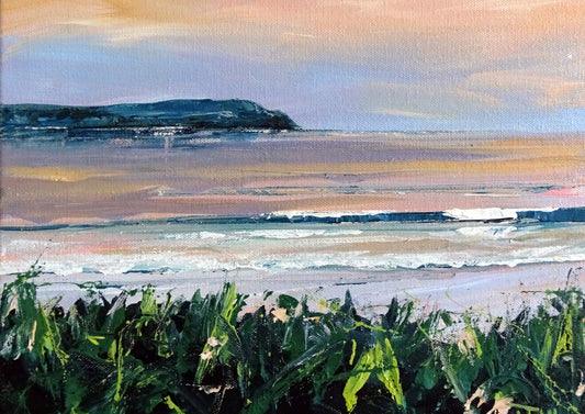 Woolacombe dusk. Art print by Jo Allum